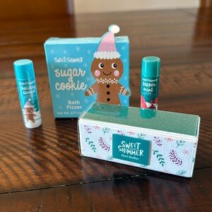 Ulta Sweet & Shimmer Bath Fizzer, Lip Balm & Nail Buffer Bundle